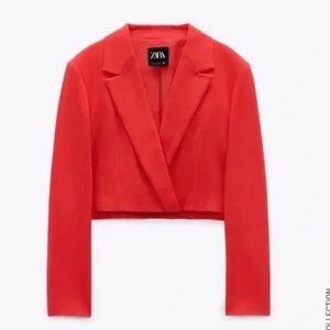 Zara cropped blazer *brand new, never worn*